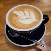Oat milk latte at Milligram Coffee in Sligo