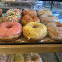 Vegan donut selection (this represents a good percentage of their donut offerings). at Super Nice Chelsea  in New York City