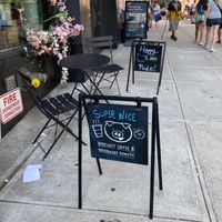 outdoor seating at Super Nice Chelsea  in New York City