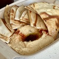 Order of hummus   at Uumami Food Cart in Eugene