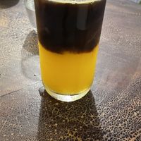 Espresso and orange   at Brownie Temple in Siem Reap