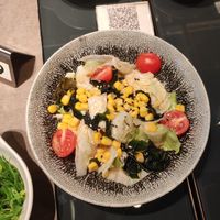 Yasai salad at Miho Sushi in Madrid