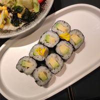 Avocado sushi at Miho Sushi in Madrid