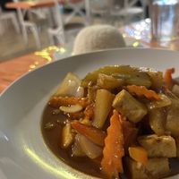 Tofu, veggies and rice  at Siam Thai in Esperance