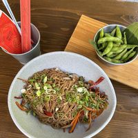 Vegan Noodles and Edamame   at Fu-Lin Sushi & Wok in Antalya