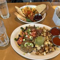 Vegan Mexican and Vegan Tofu Scramble  at Stella's - Plug In in Winnipeg