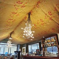 restaurant interior at D'Gelle Klack in Luxembourg City