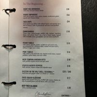 Vegan tamale on menu  at Clandestino in Palm Springs