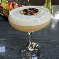 Vegan whiskey sour  at Clandestino in Palm Springs