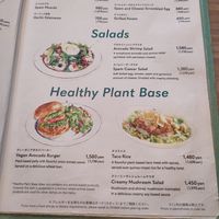 Menu at Eggs'n Things in Osaka