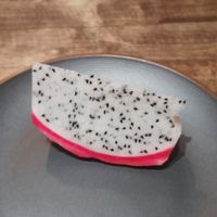 Dragon fruit as dessert at Nhà An Vegetarian in Hanoi