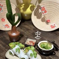 Vegan roll pho at Nhà An Vegetarian in Hanoi