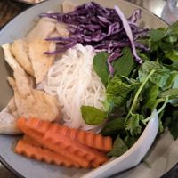 Noodles at Nhà An Vegetarian in Hanoi