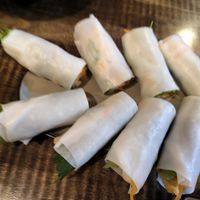 Spring rolls at Nhà An Vegetarian in Hanoi