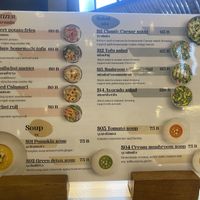 Menu Appetizer/Salads  at The Vegano Corner in Chiang Mai