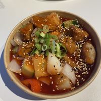 Sweet & sour vegan chicken  at WOK2VEGAN in Birmingham