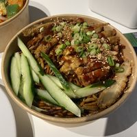 Crispy vegan duck chowmein  at WOK2VEGAN in Birmingham