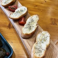 Garlic bread at The Hive in Yerevan