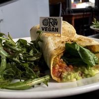 Vegan Breakfast Burrito at The Reverence Hotel in Footscray