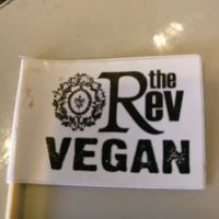 there is confidence in the flag on vegan options at The Reverence Hotel in Footscray