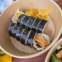 gimbab at Kimbu Korean Kimbap & Burger in Munich