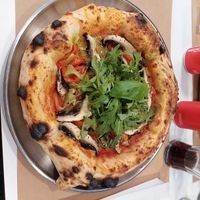 Vegan pizza, no onions 11.50 eur at Ciao Pizzeria Funchal in Funchal