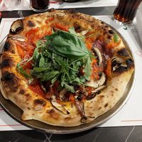 Vegan pizza with onions 11.50eur at Ciao Pizzeria Funchal in Funchal