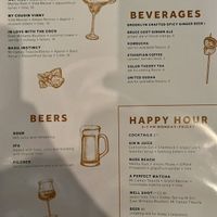 Drink menu  at Ras Plant Based - West Village  in New York City