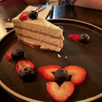 Coconut tres leches cake  at Ras Plant Based - West Village  in New York City