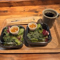 Set salad & coffee  at Earth Bakery in Yokohama