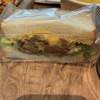 Teriyaki egg sandwich  at Earth Bakery in Yokohama