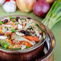 Several vegan options   at Tandoor Indian Restaurant Tamarindo in Tamarindo