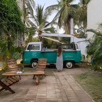 Super cute location 🚌 at El Armadillo - La Troca Zipolite in Zipolite
