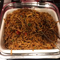 Stir fry noodles with veg at DXB - Marhaba Lounge - T1  in Dubai