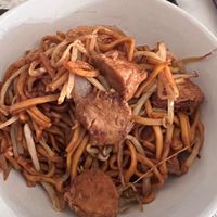 Vegan chow mein at Happy Valley in Rochester