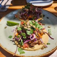 Cauliflower tacos at Alimentaria Mexicana in Vancouver