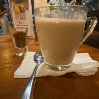 I love a good chai latte!  at The Garden Kafe at The Yoga Barn in Ubud