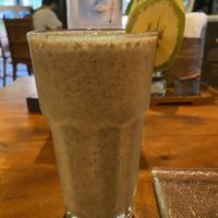 Cacao and Maca smoothie   at The Garden Kafe at The Yoga Barn in Ubud