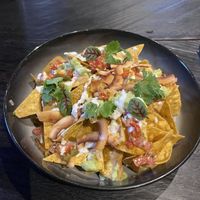 Nachos 80K plus tax   at The Garden Kafe at The Yoga Barn in Ubud