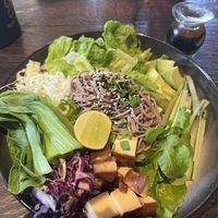 Kafe soba plate 78K plus tax  at The Garden Kafe at The Yoga Barn in Ubud