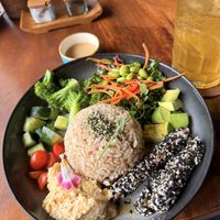 Sesame Tempe bowl  at The Garden Kafe at The Yoga Barn in Ubud