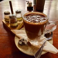 Ceremonial cacao  at The Garden Kafe at The Yoga Barn in Ubud