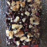 Chocolate nut cake at The Garden Kafe at The Yoga Barn in Ubud