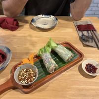 Fresh Saigon rolls  at Rau Ơi Eatery in Hoi An