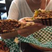 so oily but goooood  at Vegan Rapide - Sherbrooke in Montreal