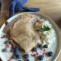 Pancakes!  at VegÁno in Liptovsky Hradok