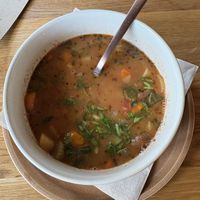 Minestrone  at VegÁno in Liptovsky Hradok