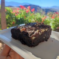 Brownie vegano at Nur Bakery in Orgiva
