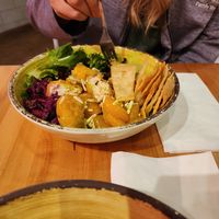 Vegan fish salad at Crafted The Art of the Taco in Greensboro