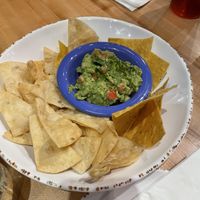 Guac with great chips (some looked like they were made in house)  at Crafted The Art of the Taco in Greensboro
